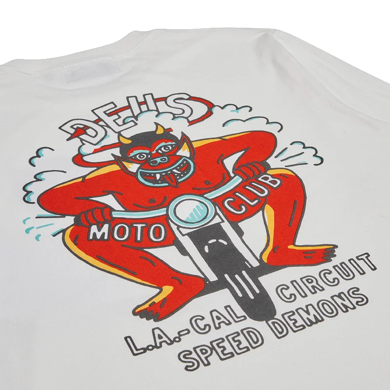 RIDING HOT TEE - VINTAGE WHITE