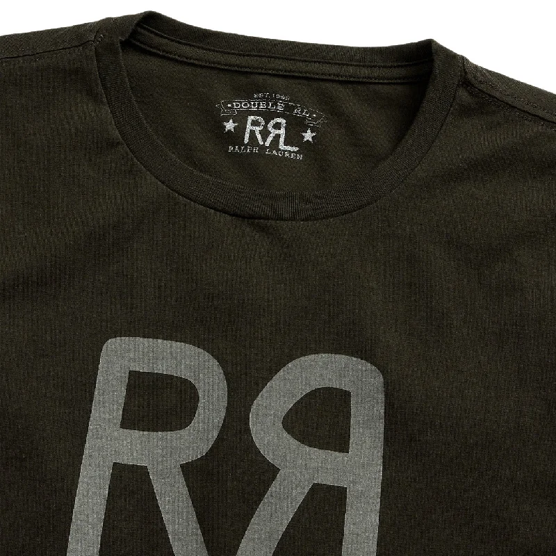 RRL by Ralph Lauren Logo Jersey T-Shirt Faded Black Canvas