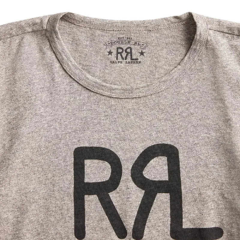 RRL by Ralph Lauren S/S Logo T-Shirt Heather Grey