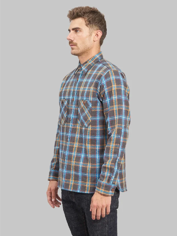 Samurai Jeans SNL24-01CONW Contest Flannel Work Shirt