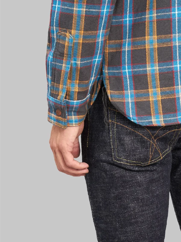 Samurai Jeans SNL24-01CONW Contest Flannel Work Shirt