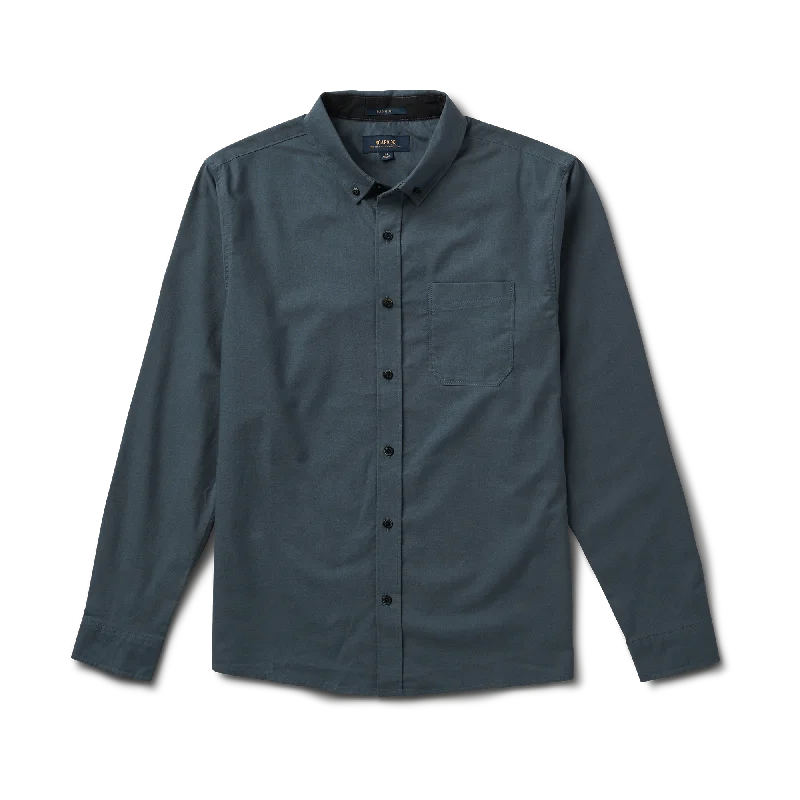 Scholar Stretch Long Sleeve Button Up Shirt - Orion