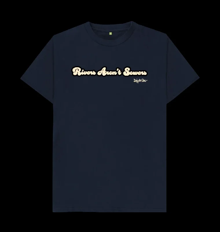 Slogan Men's T-Shirt ""RIVERS AREN'T SEWERS""