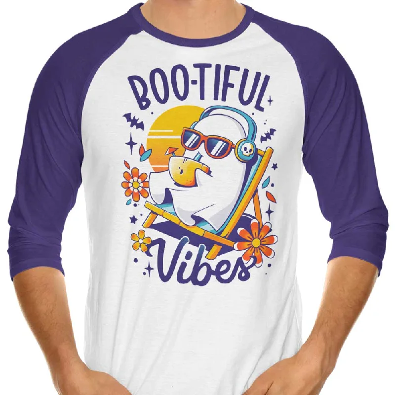 3/4 Sleeve Raglan T-Shirt / Purple / XS