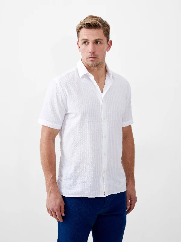 Seersucker Check Short Sleeve Shirt