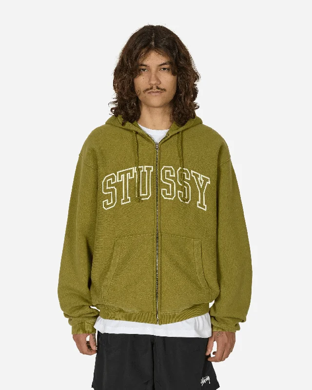 Outline Zip Hoodie Olive