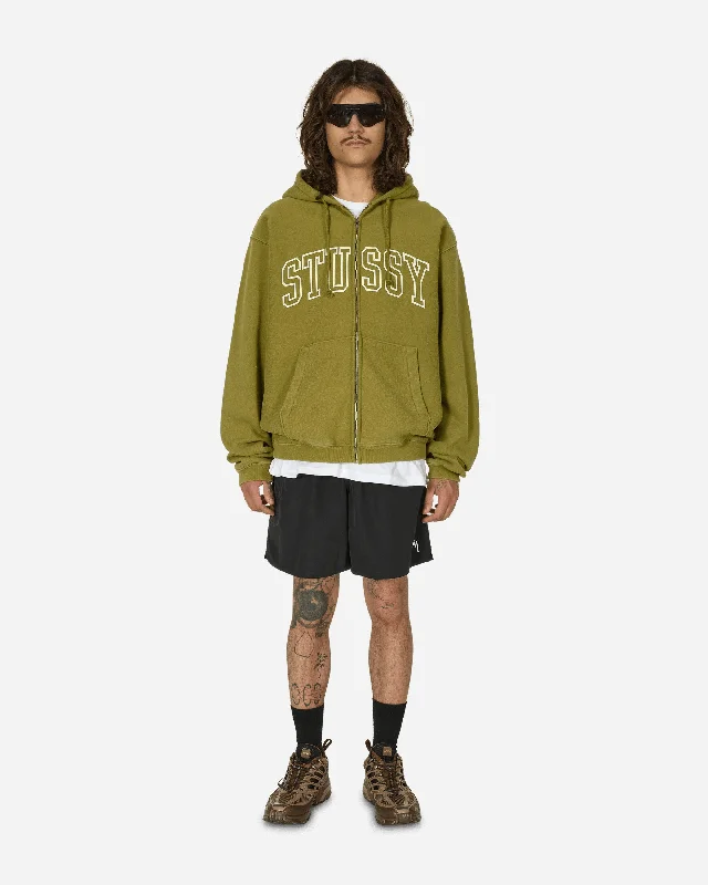 Outline Zip Hoodie Olive