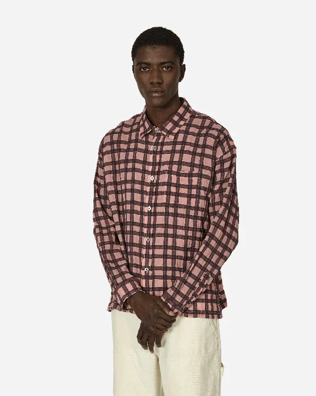 Sonoma Plaid Longsleeve Shirt Pink