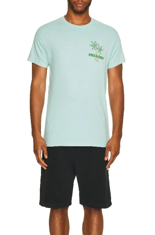 Sun Palms Tee In Pale Green