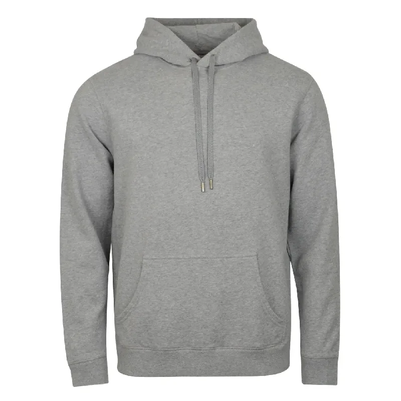 Sunspel Loopback Overhead Hoody Grey Melange