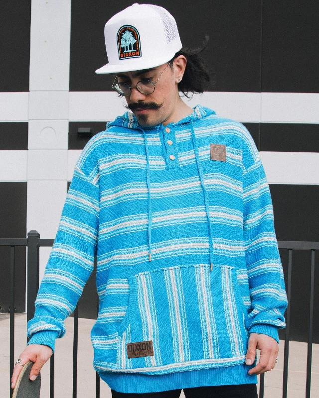 The Smuggler Hoodie - Blue & White