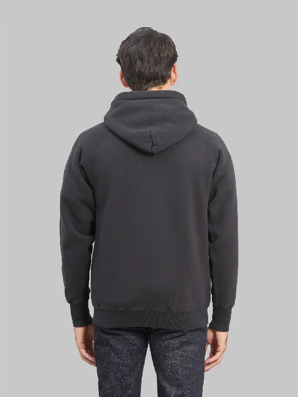 The Strike Gold Loopwheeled Zip Hoodie Black