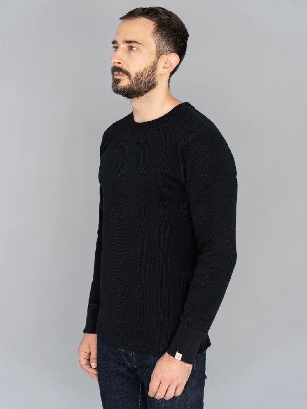 UES Double Honeycomb Thermal T-Shirt Black