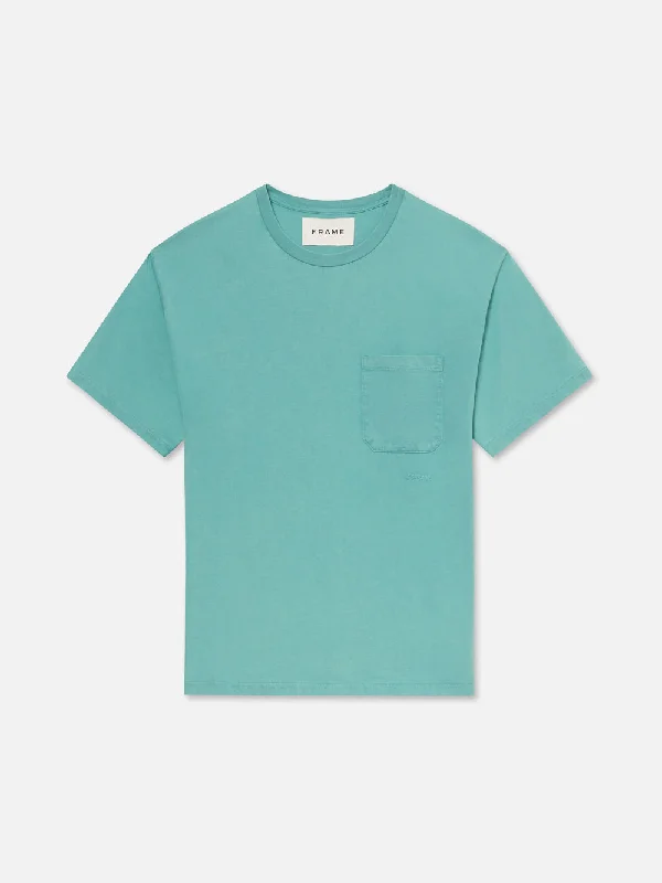 Vintage Tee -- Aqua Blue