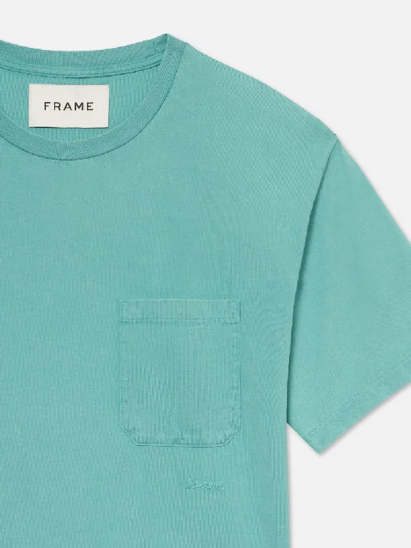 Vintage Tee -- Aqua Blue