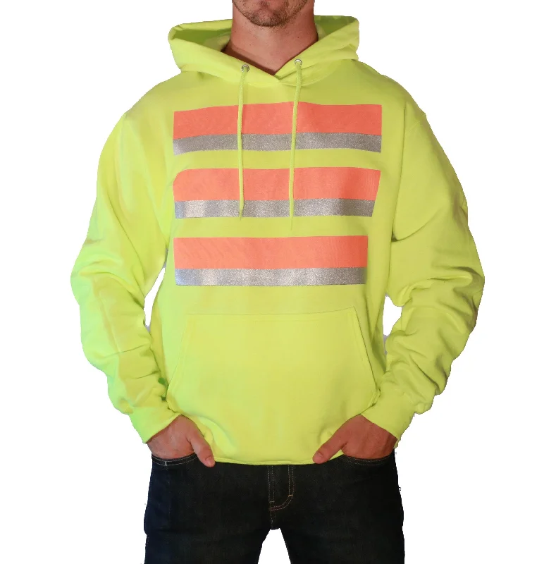 Whistle Workwear Safety Hoodie_Safety Green