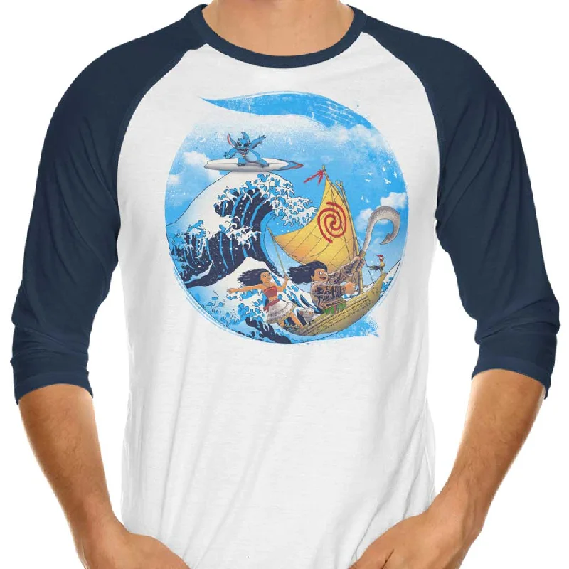 The Great Tropical Journey - 3/4 Sleeve Raglan T-Shirt