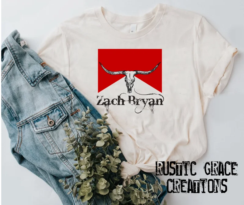 Zach Bryan | Marlboro |Distressed Tee | Bella Canvas |Unisex Tee