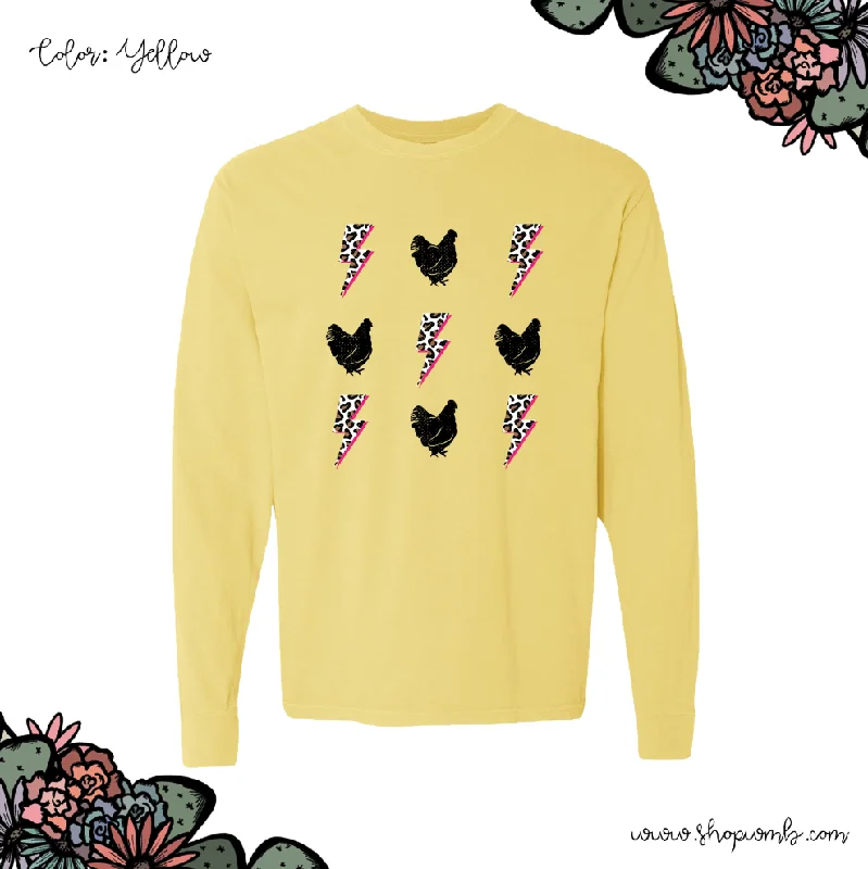 Bolt Chicken LONG SLEEVE T-Shirt (S-3XL) - Multiple Colors!