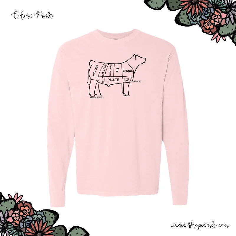 Beef Cuts LONG SLEEVE T-Shirt (S-3XL) - Multiple Colors!