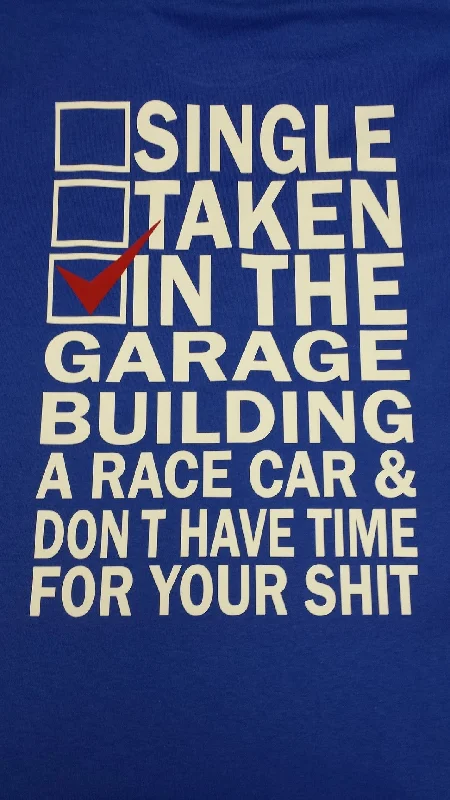 Garage t-shirt for race cars