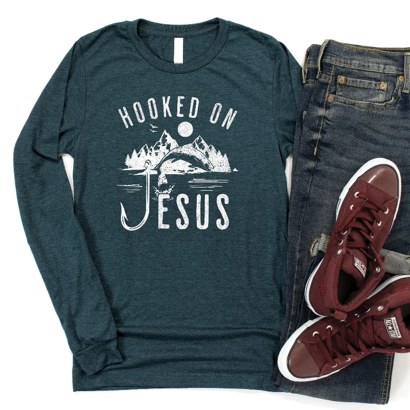 Hooked On Jesus Long Sleeve