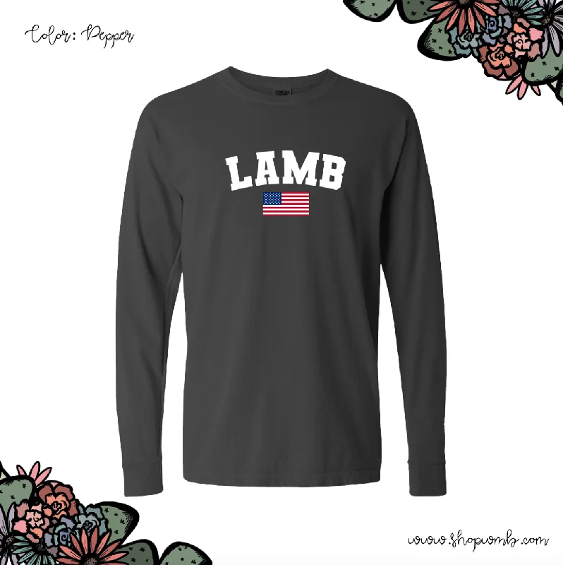 Lamb Flag LONG SLEEVE T-Shirt (S-3XL) - Multiple Colors!