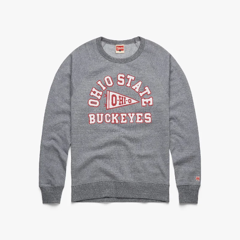 Ohio State Buckeyes Pennant Crewneck