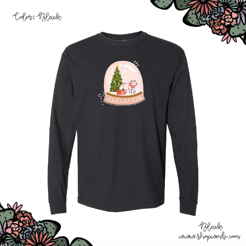 Snow Globe Pig LONG SLEEVE T-Shirt (S-3XL) - Multiple Colors!