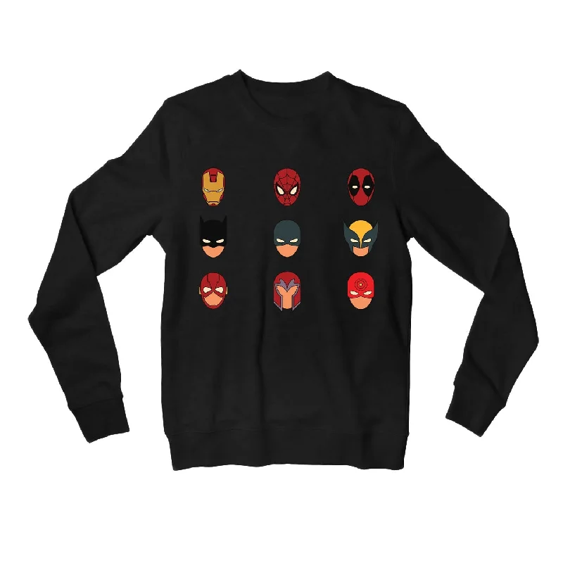 Sweatshirt - Superhero Masks