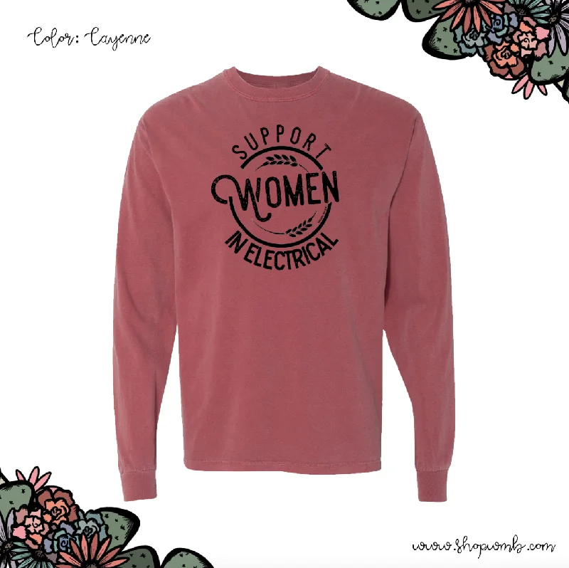 Support Women In Electrical LONG SLEEVE T-Shirt (S-3XL) - Multiple Colors!