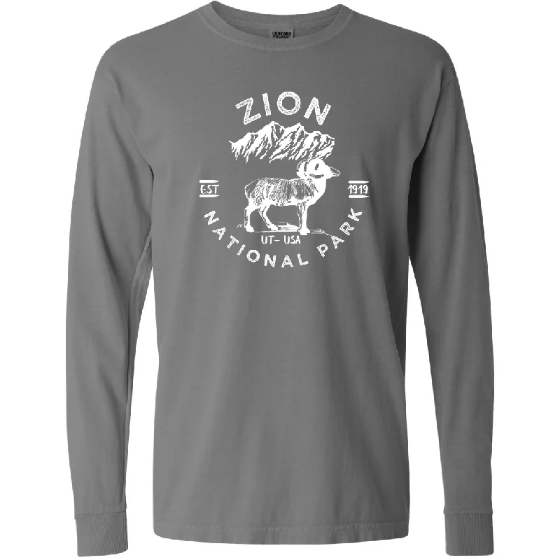 Zion National Park Comfort Colors Long Sleeve T Shirt